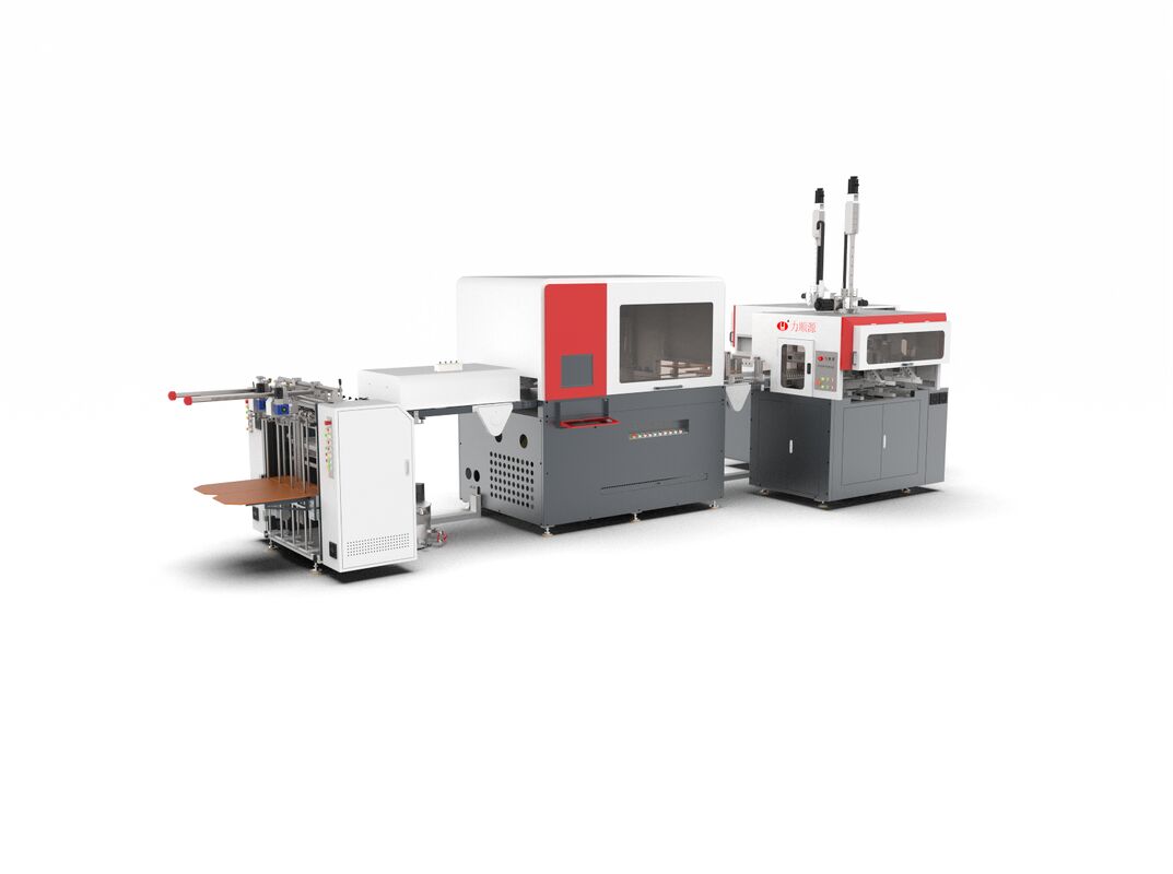 Máy chế tạo hộp cứng bằng giấy kết hợp với hệ thống điều khiển PLC cung cấp các giải pháp đóng gói và chế tạo hộp