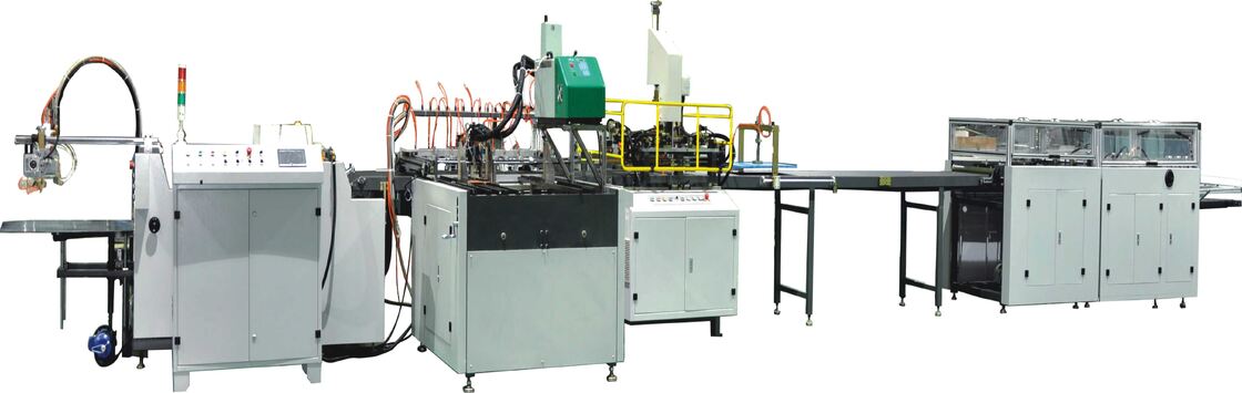Máy làm hộp giấy tự động điều khiển quang điện chính xác cao Hệ thống điều khiển màn hình cảm ứng PLC Tốc độ làm việc 20 đến 30 chiếc mỗi phút