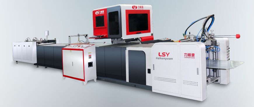 Hệ thống bọc vỏ hình ảnh máy hoàn toàn tự động cho hộp điện thoại di động, hộp bánh mặt trăng, hộp trà