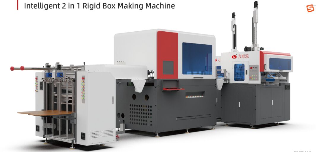 LY- HB3000B Máy thông minh 2 trong 1 tốc độ cao làm hộp cứng (Máy có chức năng ép bong bóng) Máy làm vỏ điện thoại Máy làm hộp quà Máy làm hộp carton hoàn toàn tự động