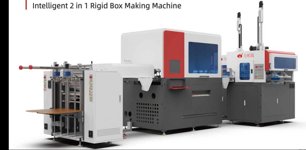 LY- HB-3000CB Intelligent 2 In 1 High Speed Rigid Box Making Machine within Bubble Pressing Functions Automatic Rigid Box Making Machine / Automatic Box Making Machine