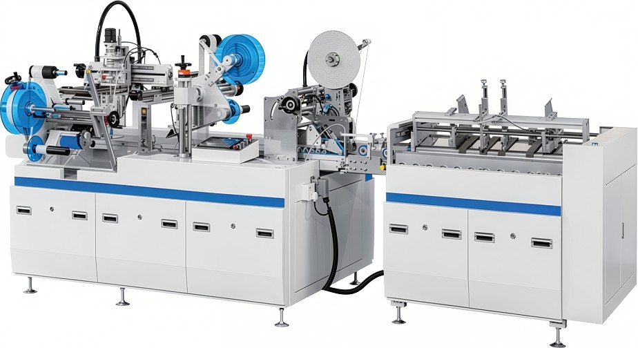 Máy dán băng keo hai mặt đa chức năng LY-600SFT-3 cho hộp gập Thiết bị sản xuất hộp quà Máy dán băng keo hộp
