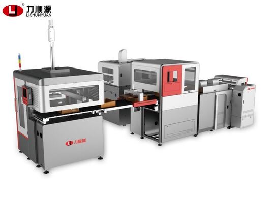 Dây chuyền sản xuất hộp cứng tốc độ cao thông minh LY-HB1200CN 20-30 chiếc / phút