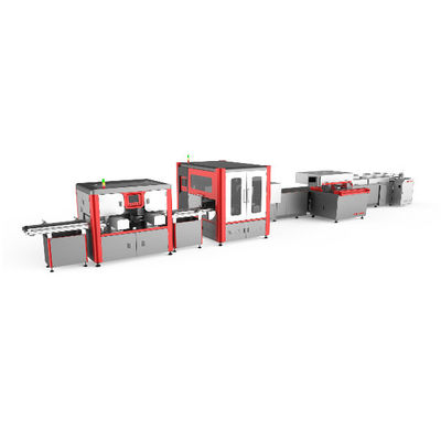 25 tờ / phút Máy đóng hộp cứng để sản xuất hộp rượu Độ chính xác định vị trực quan: ± 0,01mm