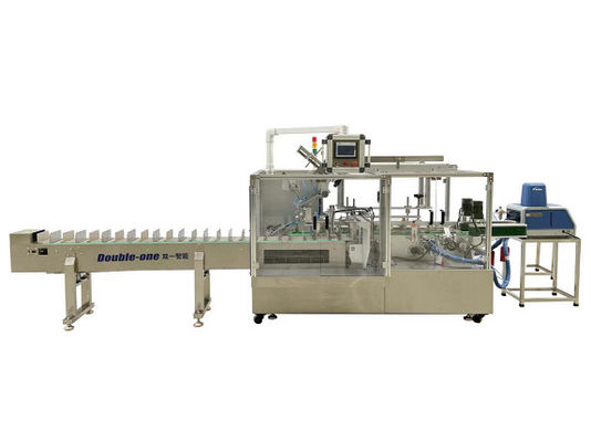 Máy đóng gói hộp tự động đa chức năng 30-50 hộp / phút cho đồ uống